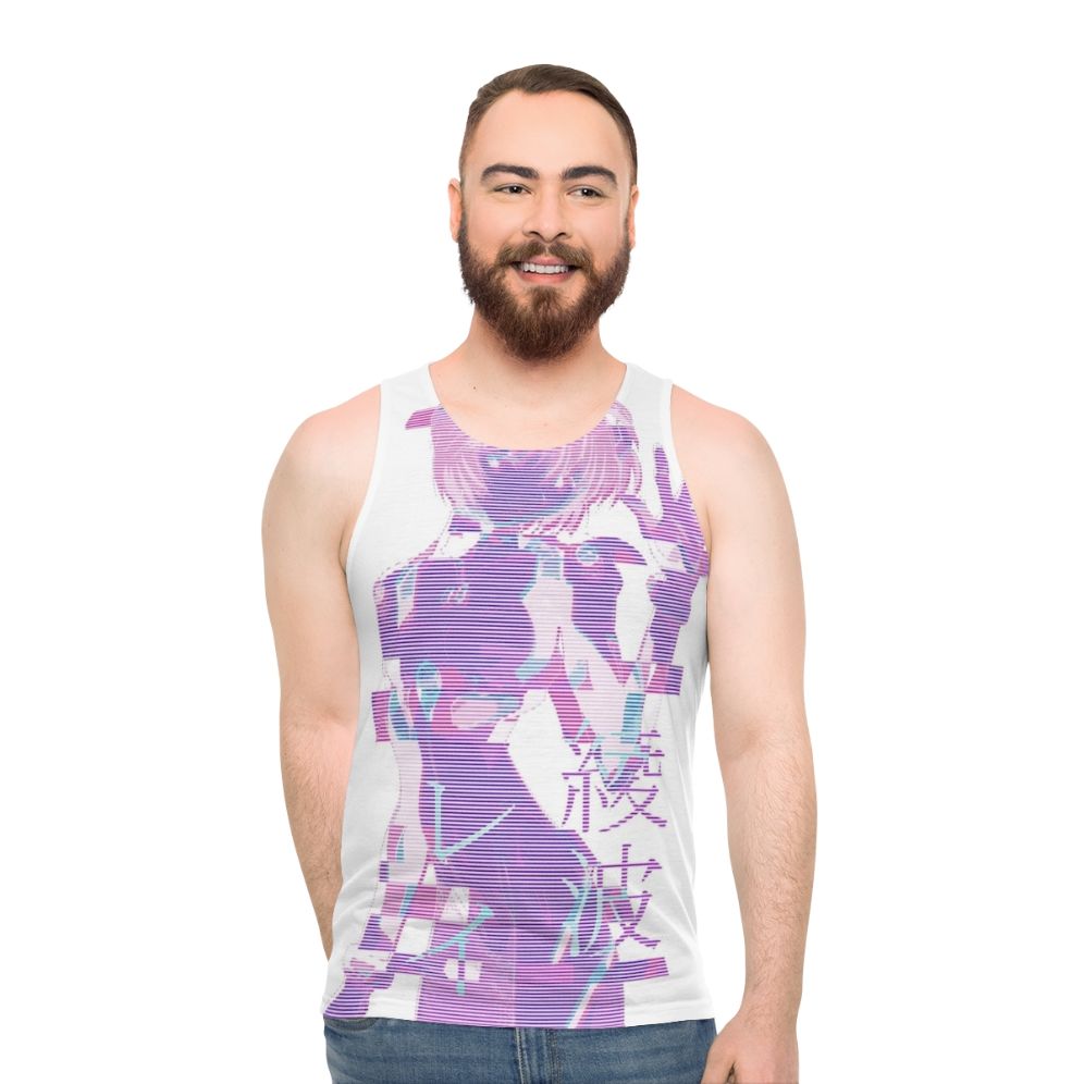 Rei Ayanami Vaporwave Unisex Tank Top
