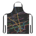 Rotated apron featuring a stylized map of the Toronto rapid transit system
