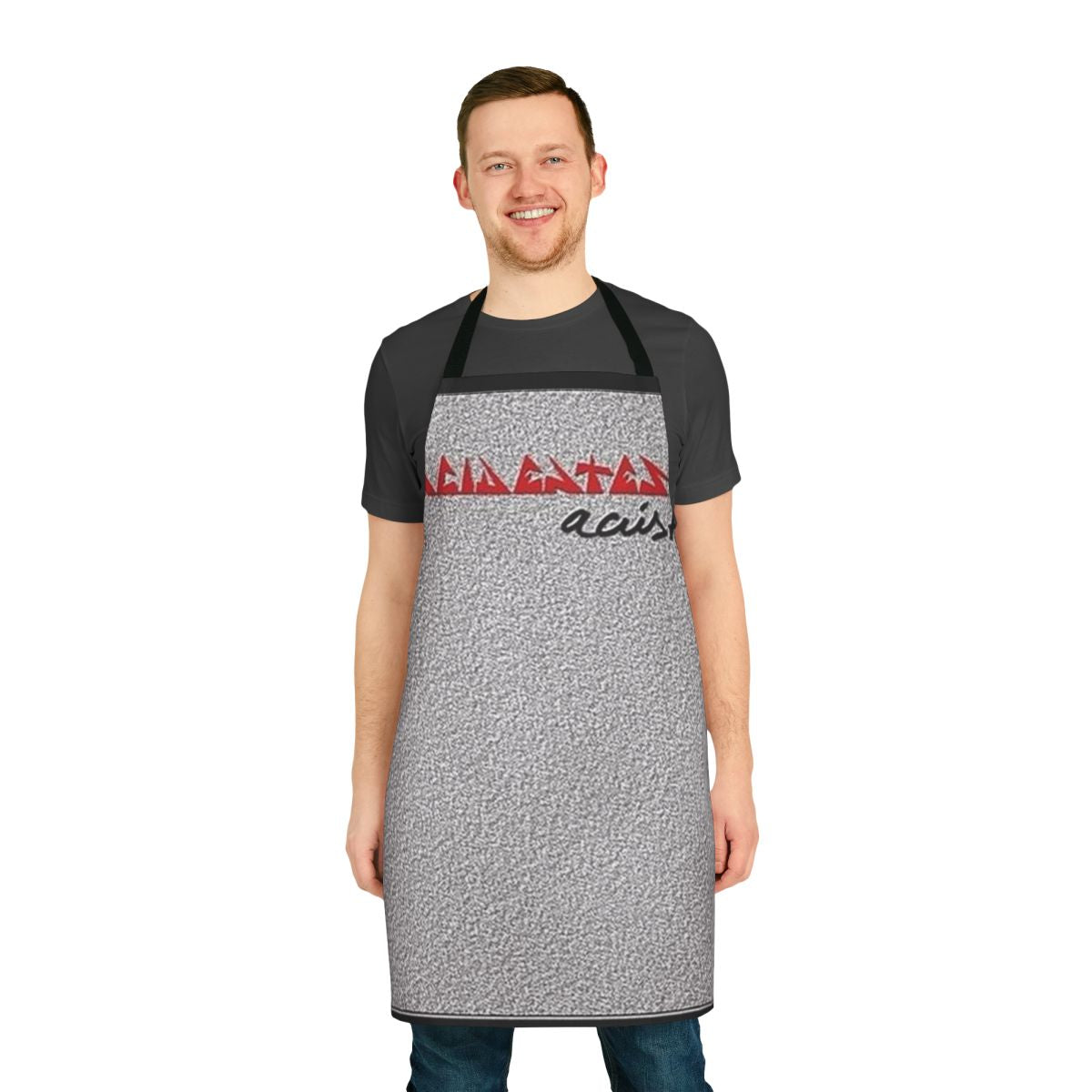 Reincidentes acoustic album inspired apron with band name and image