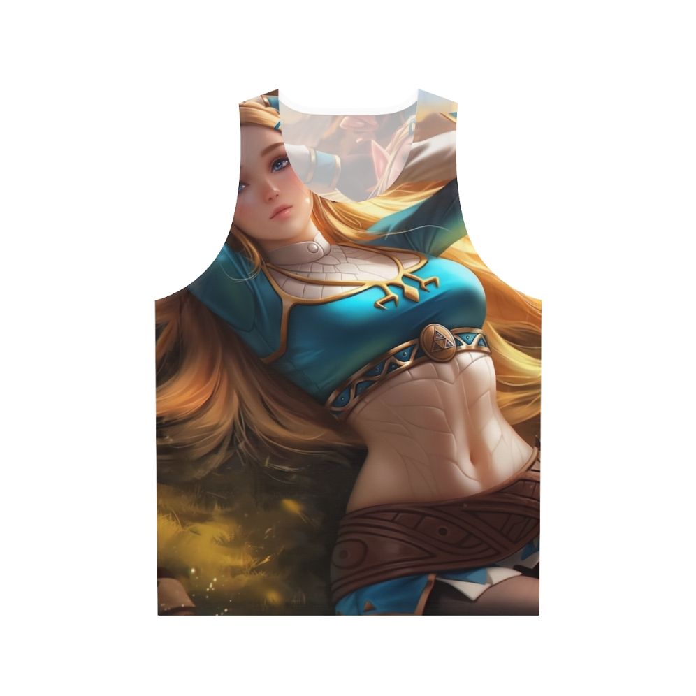 Relaxing fantasy elf unisex tank top