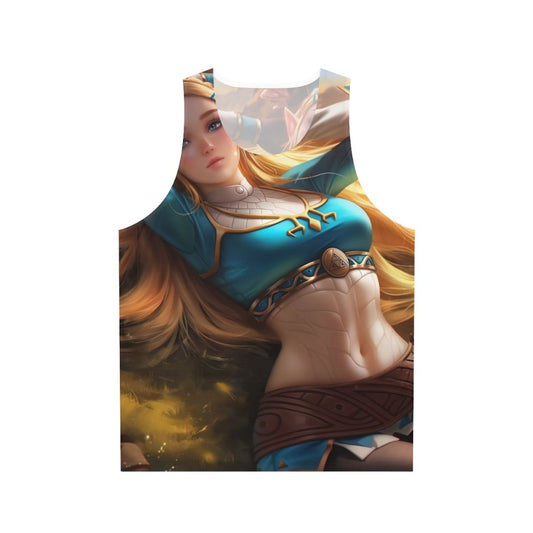 Relaxing fantasy elf unisex tank top