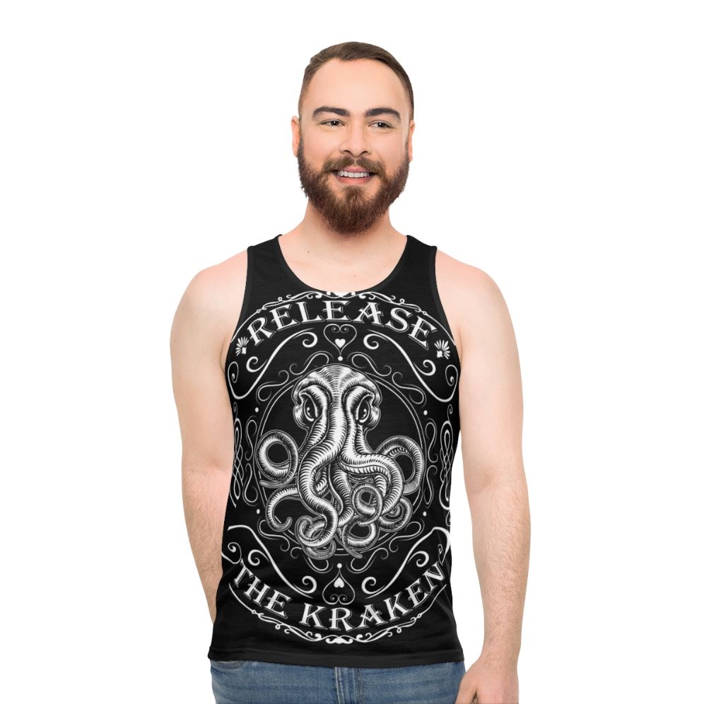 Unisex "Release The Kraken" Vintage-Inspired Tank Top