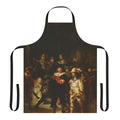 Rembrandt's "The Night Watch" inspired kitchen apron featuring the iconic Dutch baroque painting