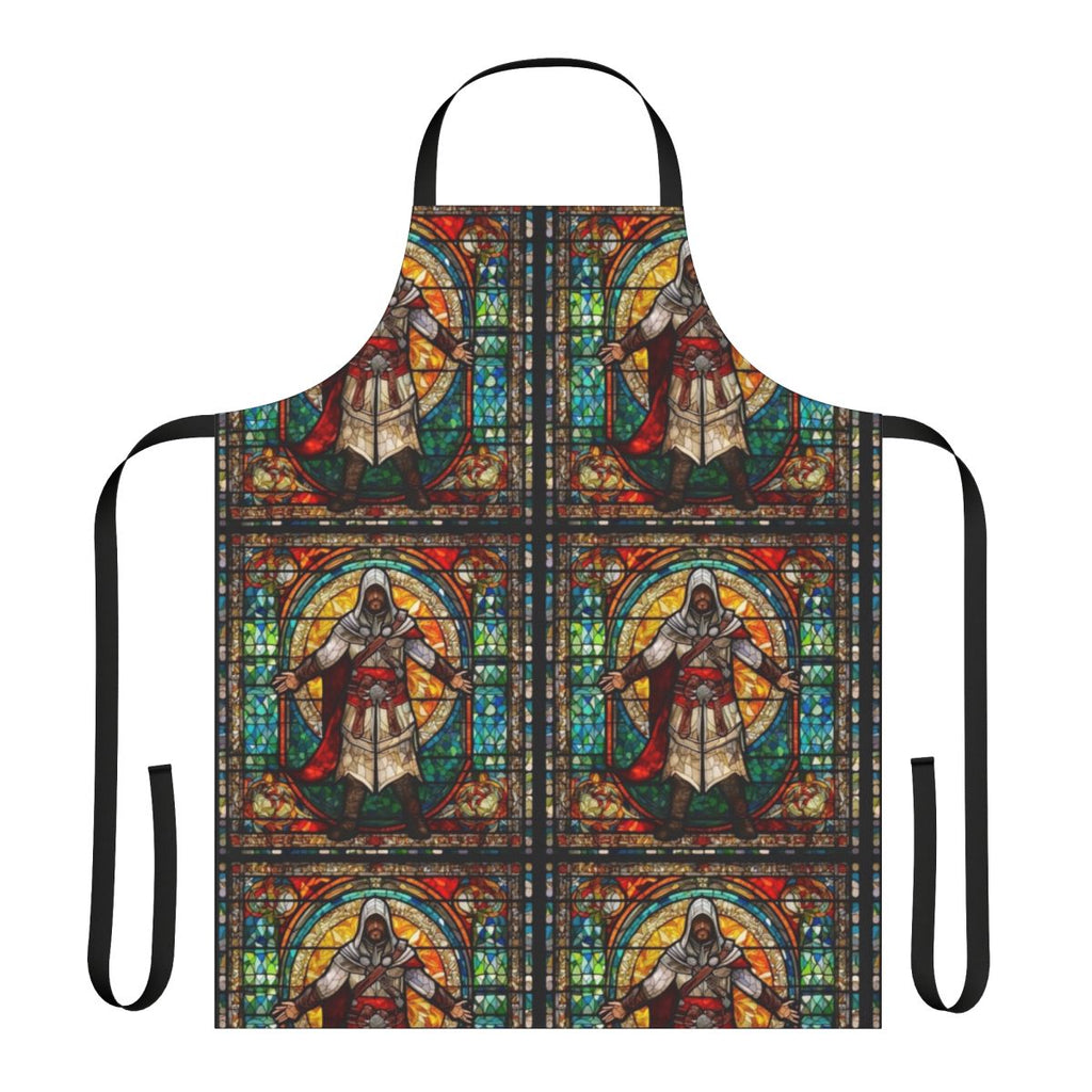 Assassin's Creed-inspired stained glass pattern apron