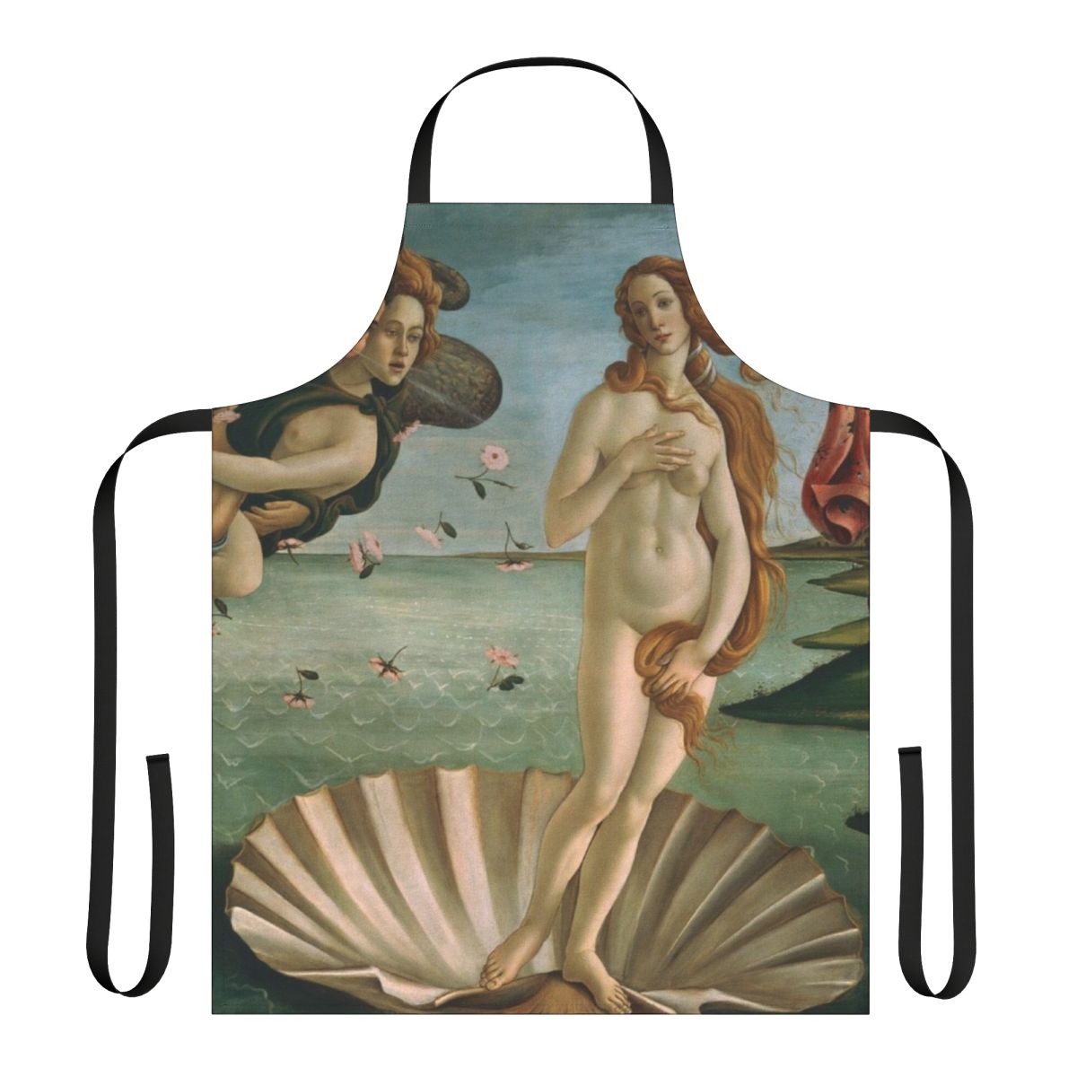 Apron featuring Botticelli's masterpiece "The Birth of Venus"