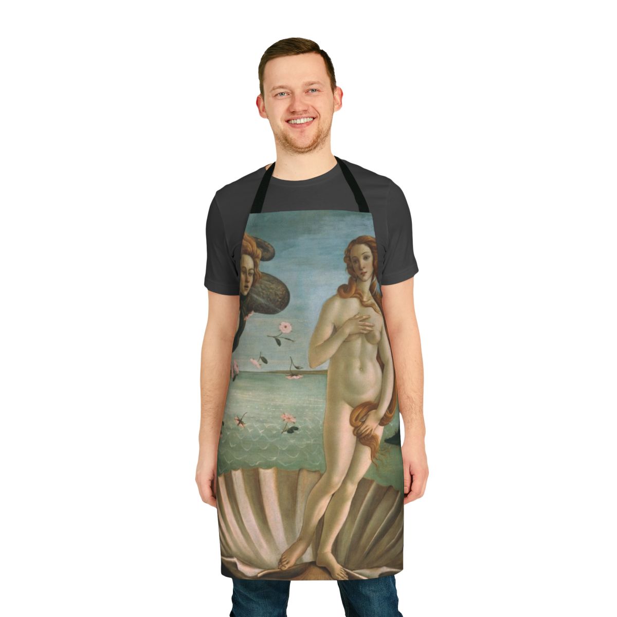 Apron featuring Botticelli's masterpiece "The Birth of Venus"
