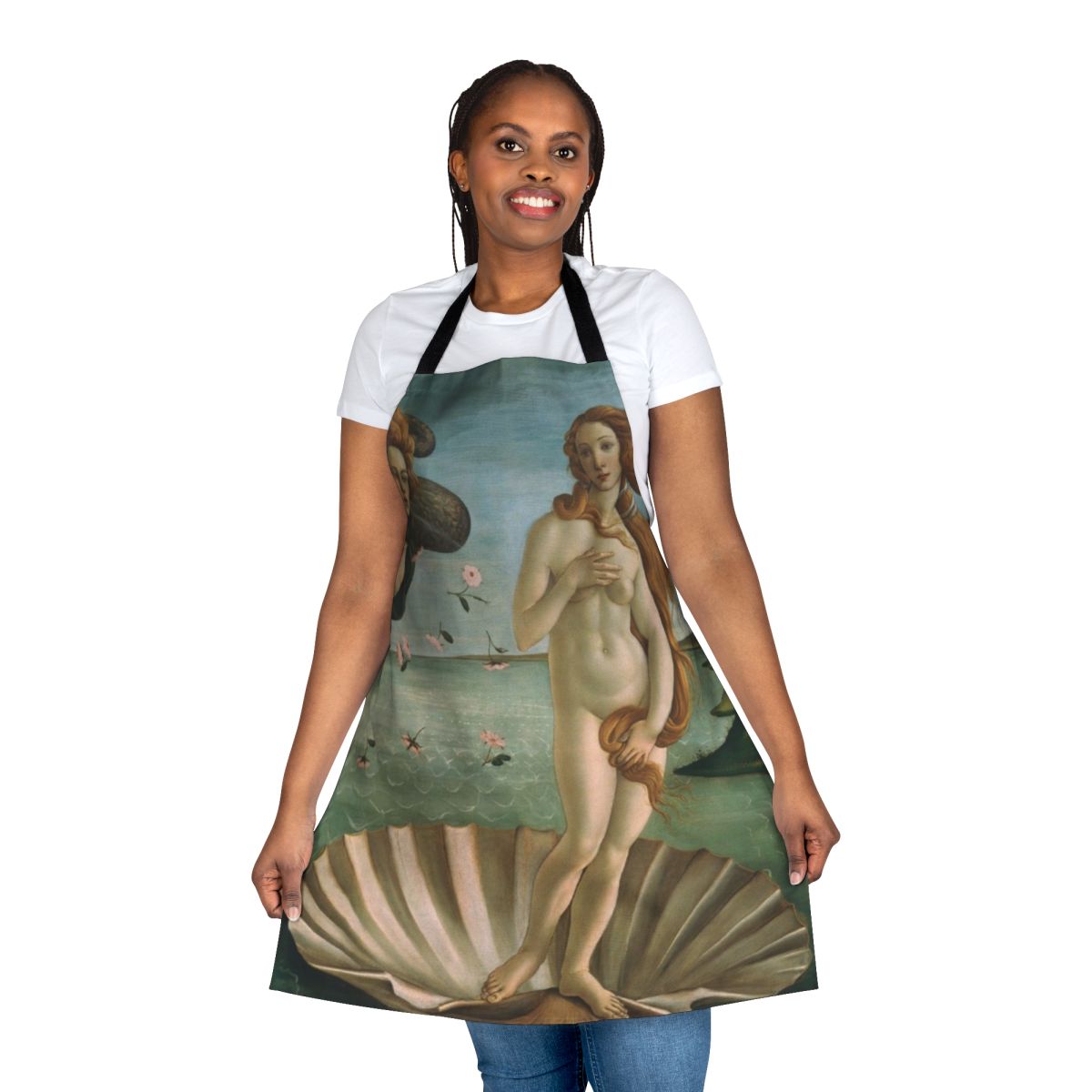 Apron featuring Botticelli's masterpiece "The Birth of Venus"
