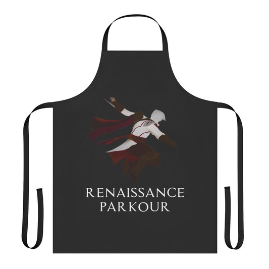 Renaissance-inspired parkour assassin themed apron
