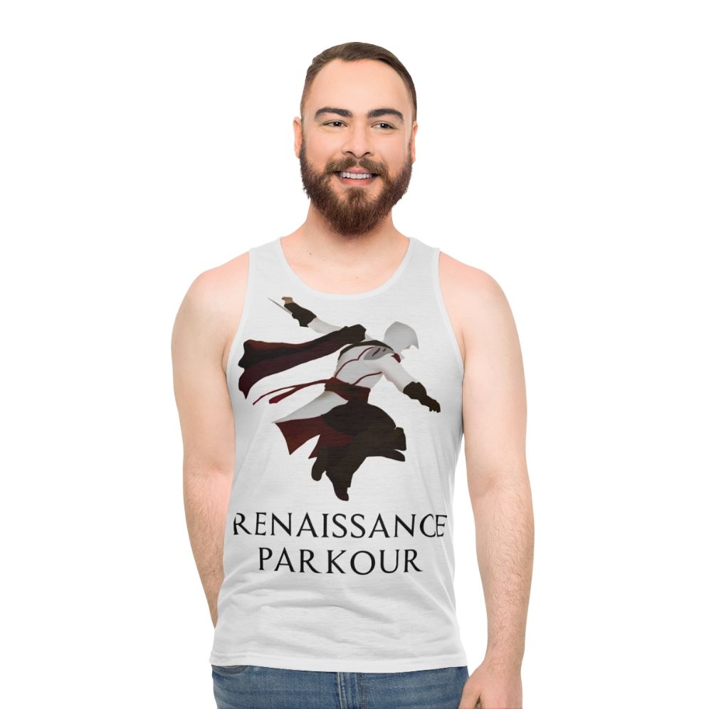 Renaissance Parkour Assassin Video Game Unisex Tank Top