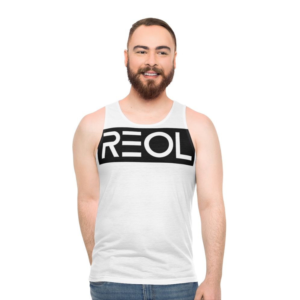 Reol Logo Black Unisex Marvel Inspired Tank Top