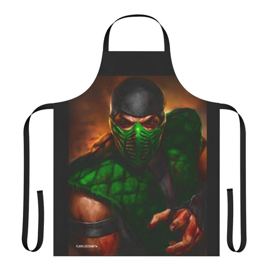 Reptile-inspired protective apron for cooking and kitchen tasks