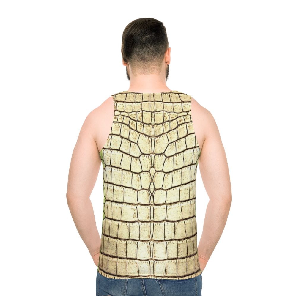 Reptilian belly pattern unisex tank top