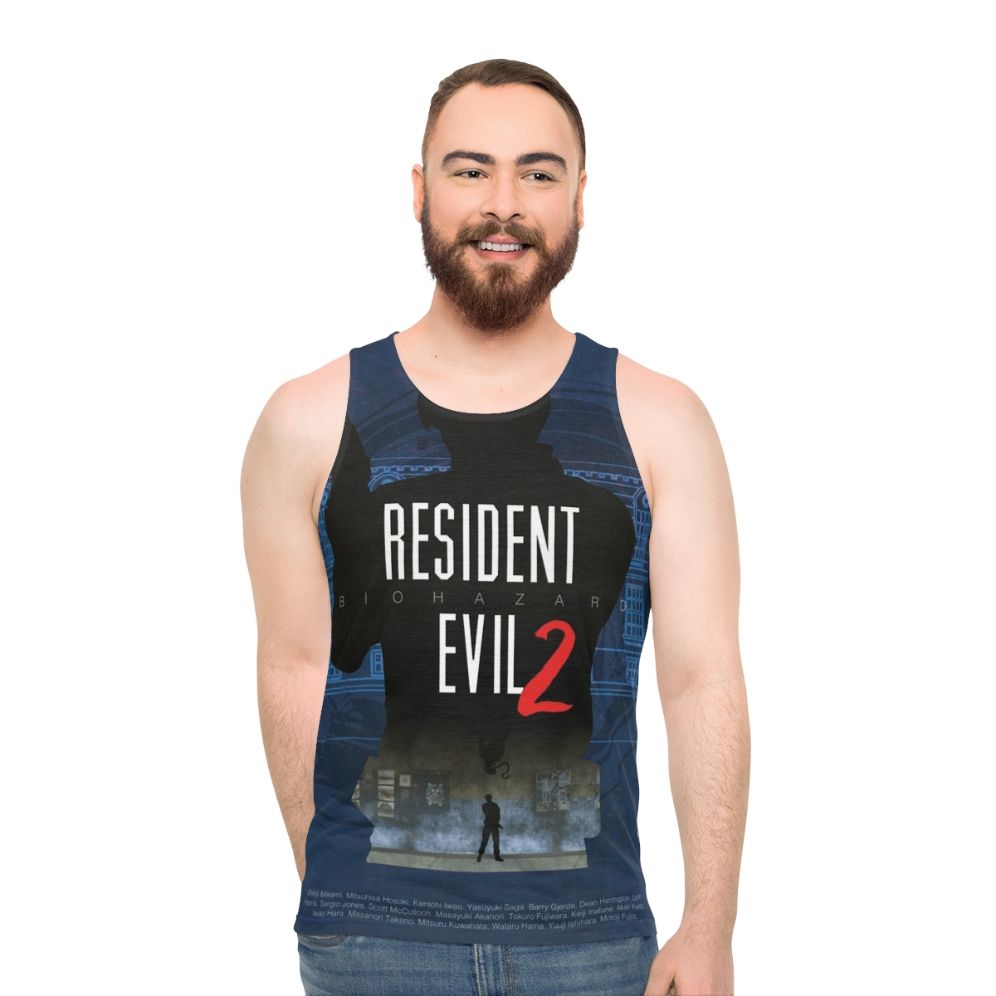 Resident Evil 2 Minimalist Licker Art Unisex Tank Top