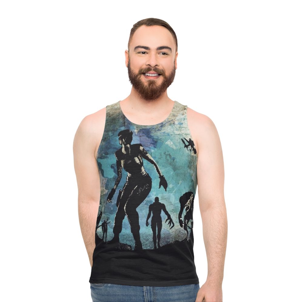 Resident Evil Jill Valentine Minimalist Art Unisex Tank Top