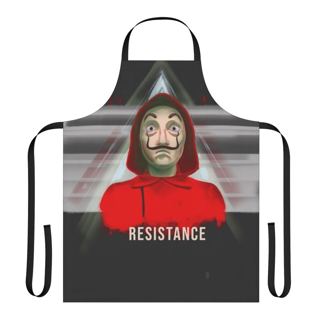 Resistance-Inspired Apron with Dali Mask Design for Money Heist Fans