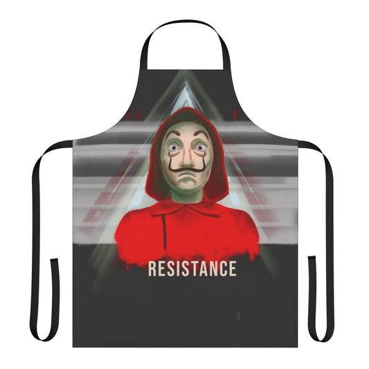 Resistance-Inspired Apron with Dali Mask Design for Money Heist Fans