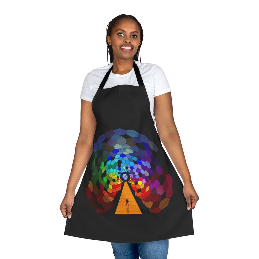 Resistance-themed apron featuring Muse album cover artwork and space illustration