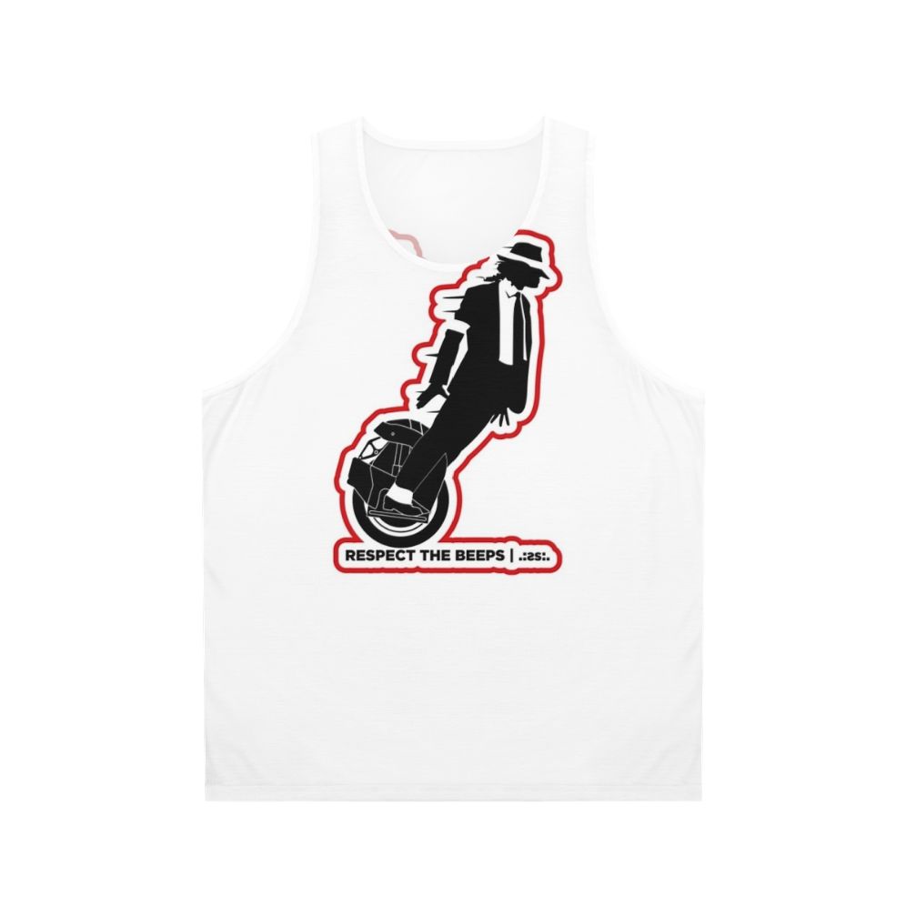 Respect The Beeps Unisex Tank Top for Monowheels and Micromobility