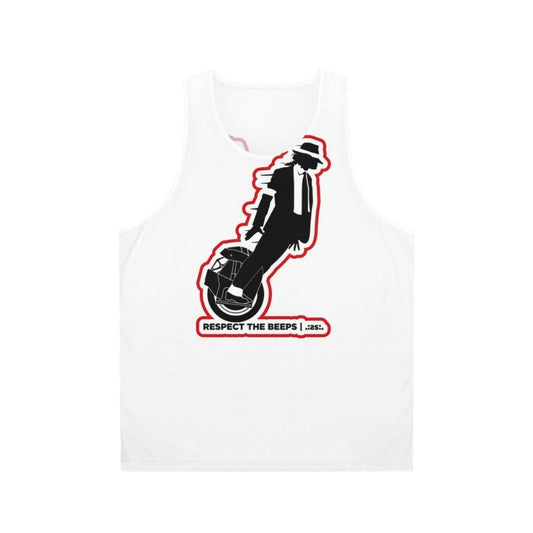 Respect The Beeps Unisex Tank Top for Monowheels and Micromobility