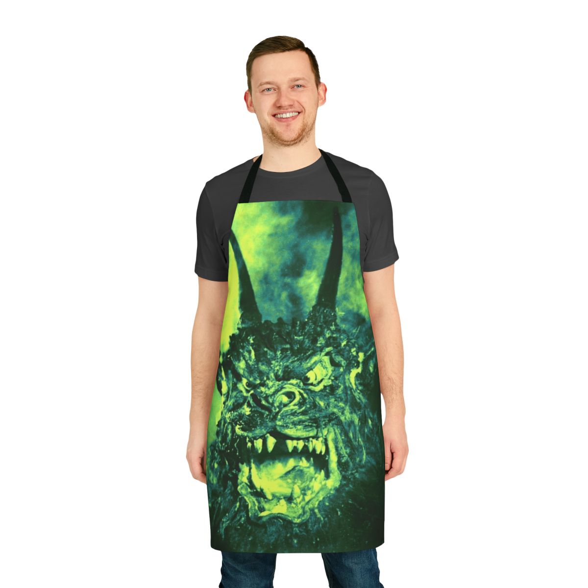 Vintage style apron with Night of the Demon 1957 horror movie artwork