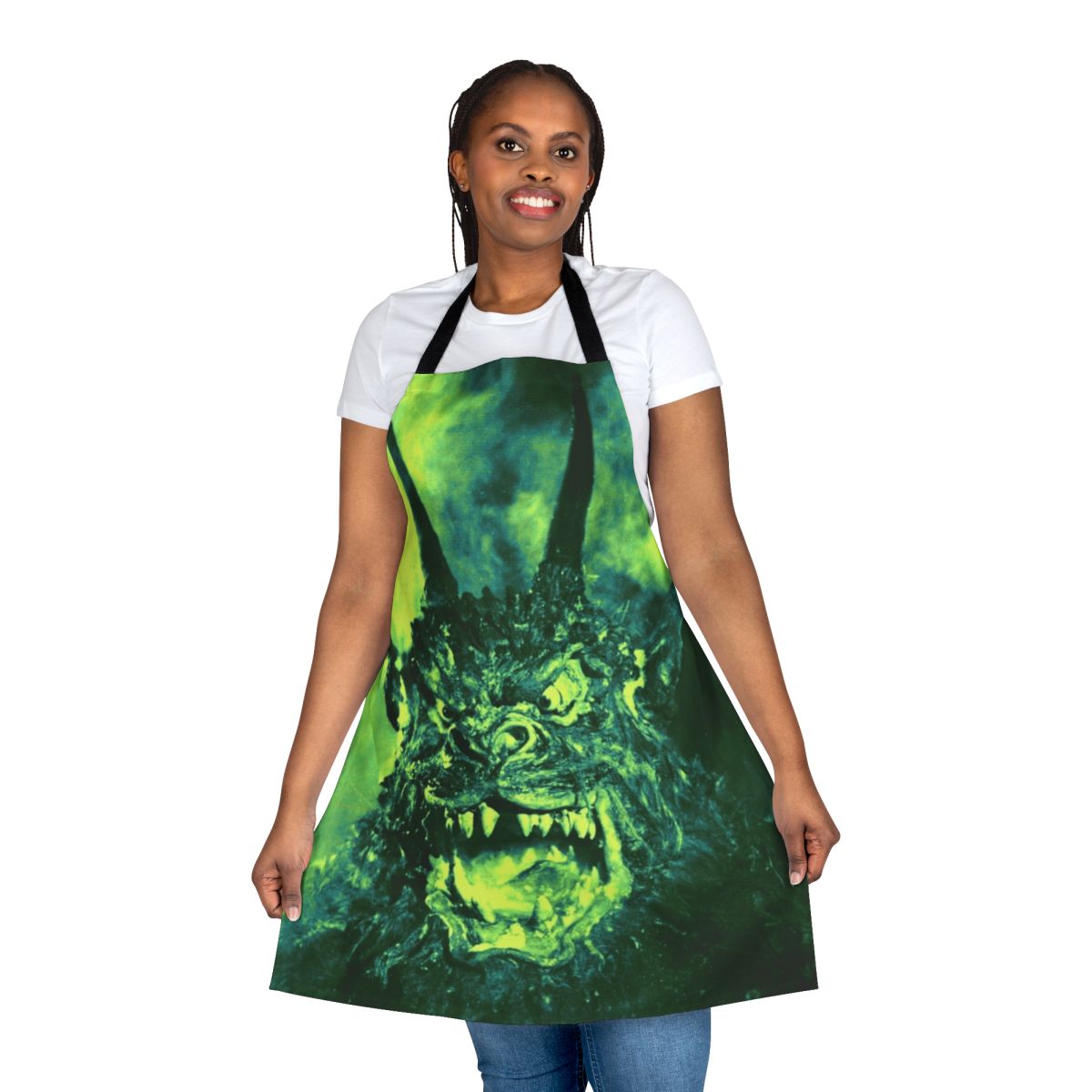 Vintage style apron with Night of the Demon 1957 horror movie artwork