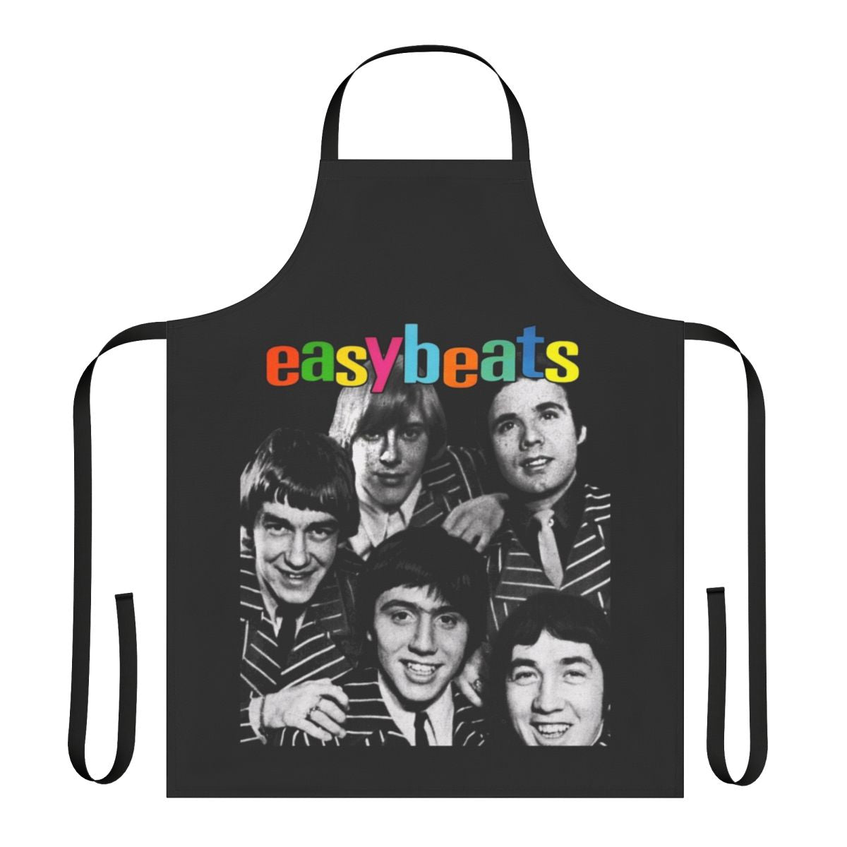 Vintage 1960s Australian rock music-themed apron