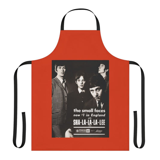 Retro 1960s band apron featuring The Small Faces inspired design
