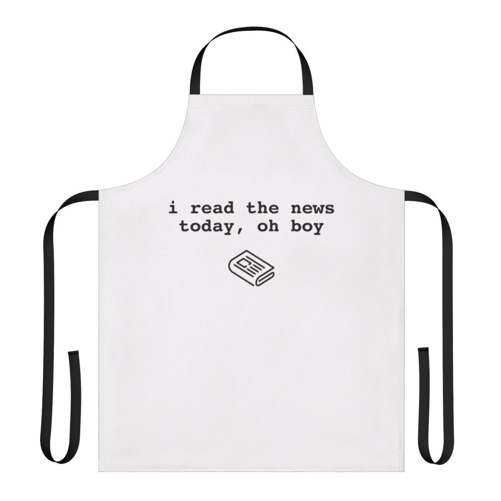 Apron with a vintage Beatles and 1960s music design