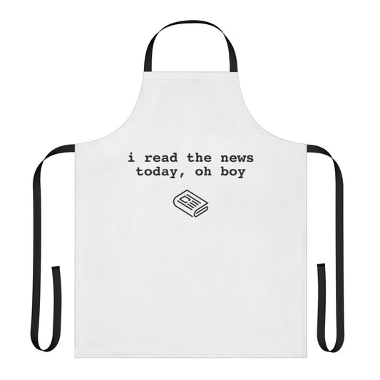 Apron with a vintage Beatles and 1960s music design