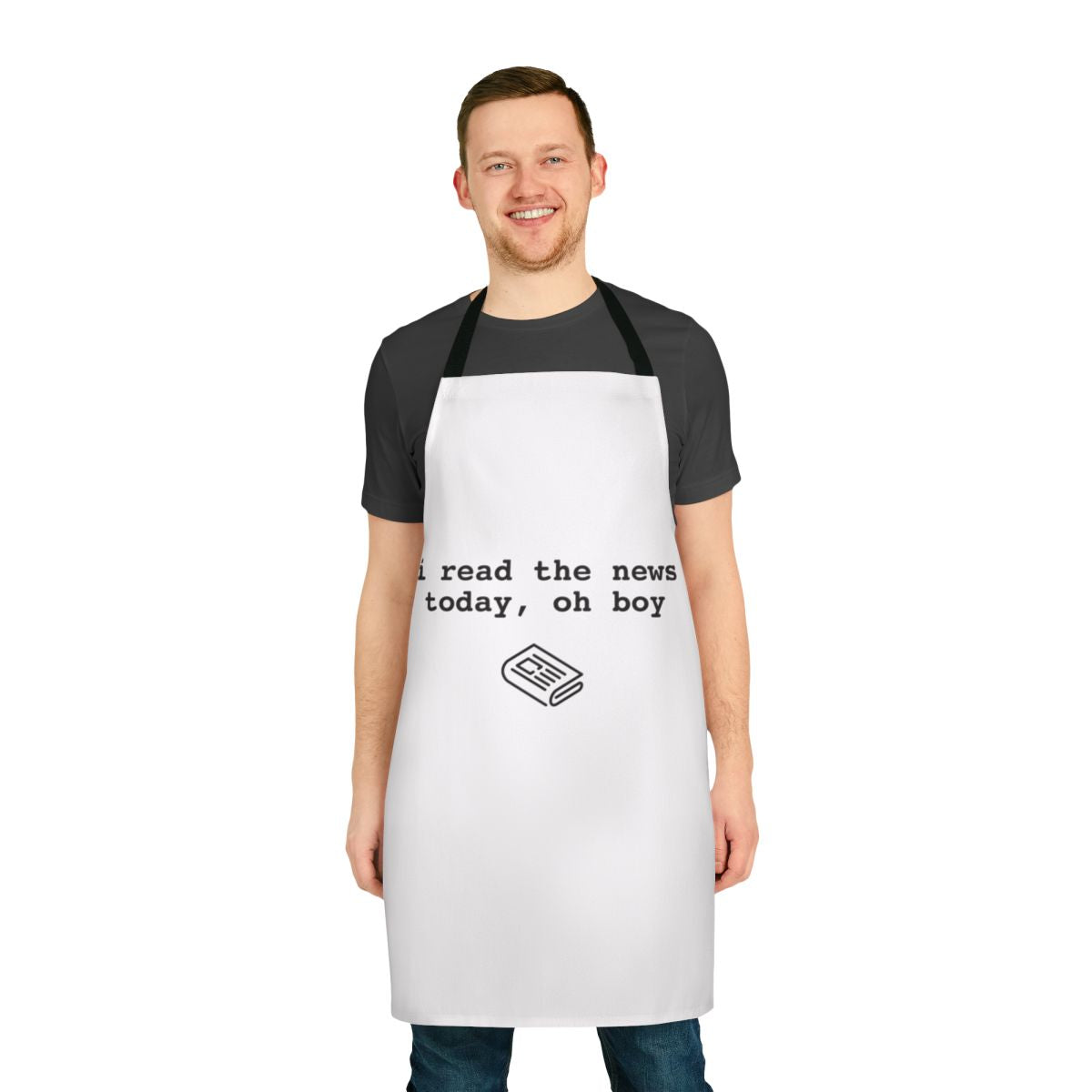 Apron with a vintage Beatles and 1960s music design