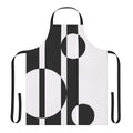 Retro 1960s Op Art Apron in Black and White