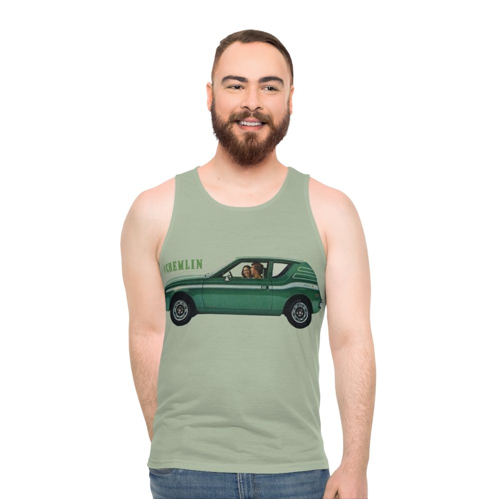 Retro 1970s AMC Gremlin unisex tank top
