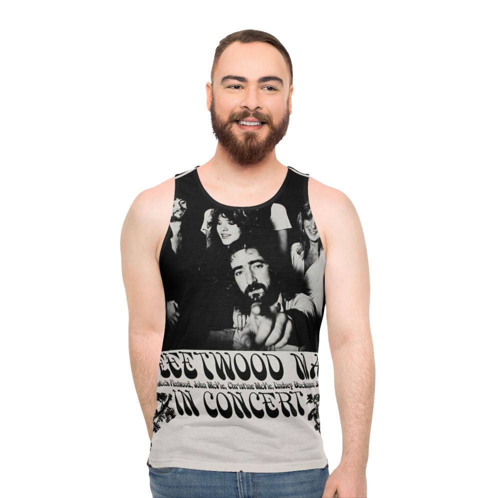 Retro 1970s concert unisex tank top