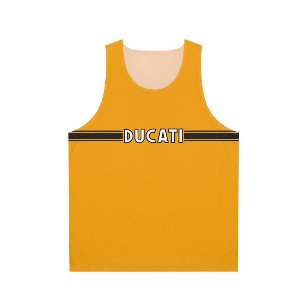 Retro 1970s Ducati Graphic Unisex Tank Top