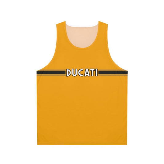 Retro 1970s Ducati Graphic Unisex Tank Top