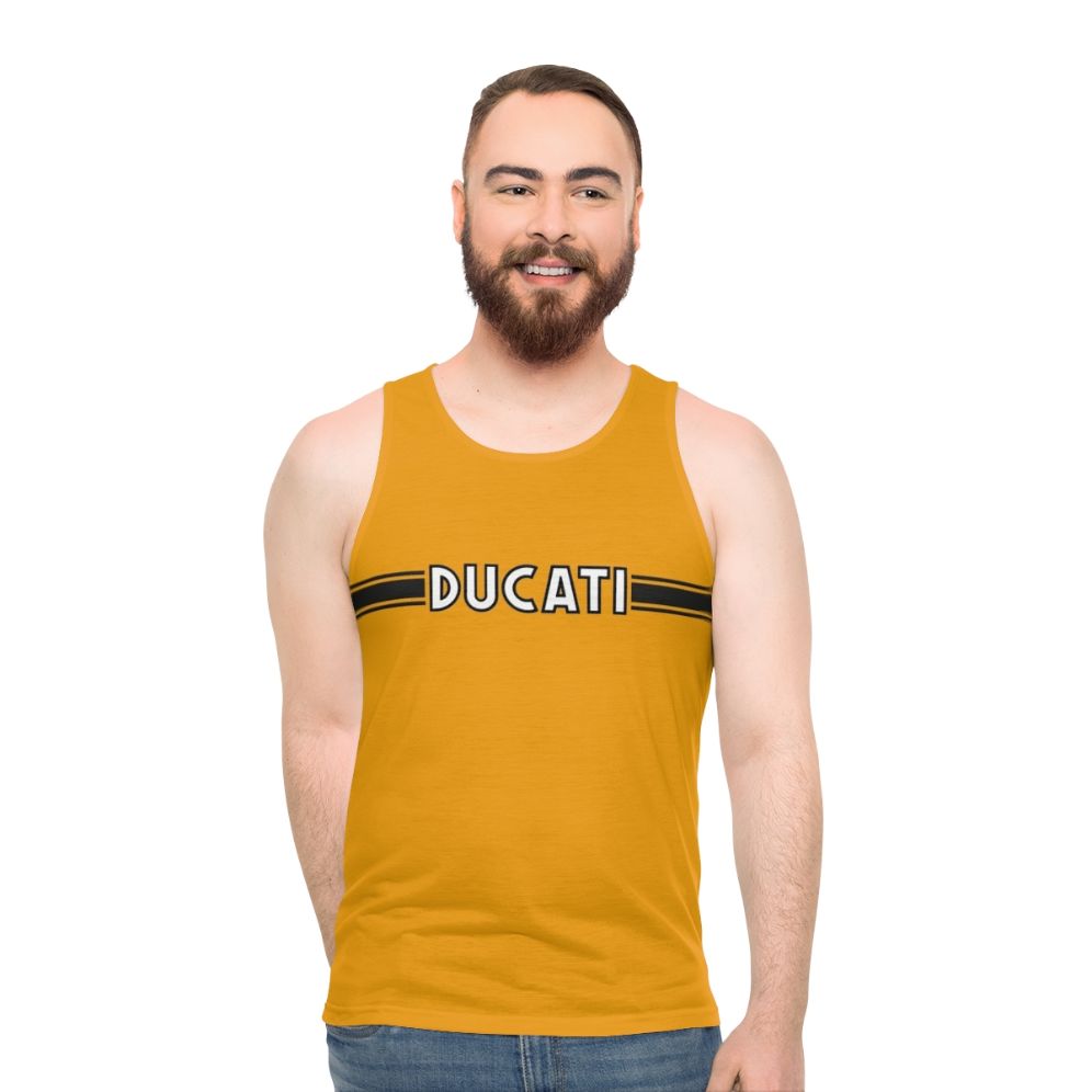 Retro 1970s Ducati Graphic Unisex Tank Top