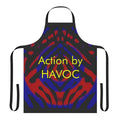 Retro 1970s style action apron with science fiction design for stunt enthusiasts