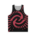 Retro 1970s Time Vortex Pink Unisex Tank Top