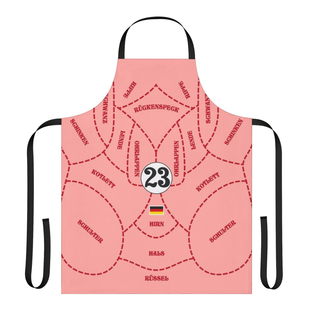 Porsche 917 inspired racing apron featuring a vintage pink racing livery design