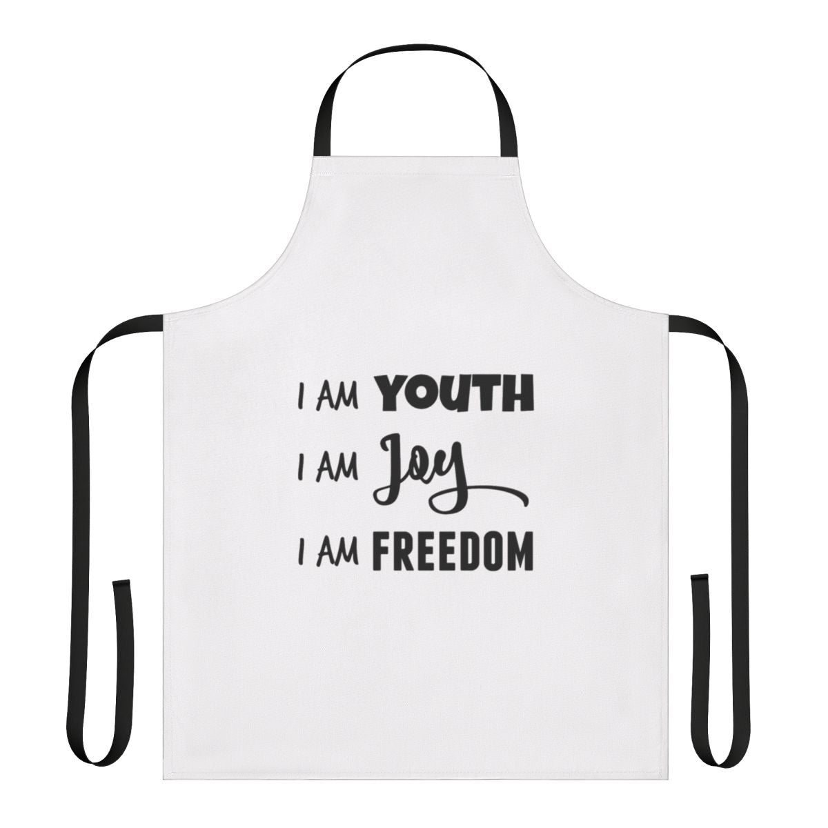 Vintage 1980s-style Pan Am-inspired apron with retro logo and colors