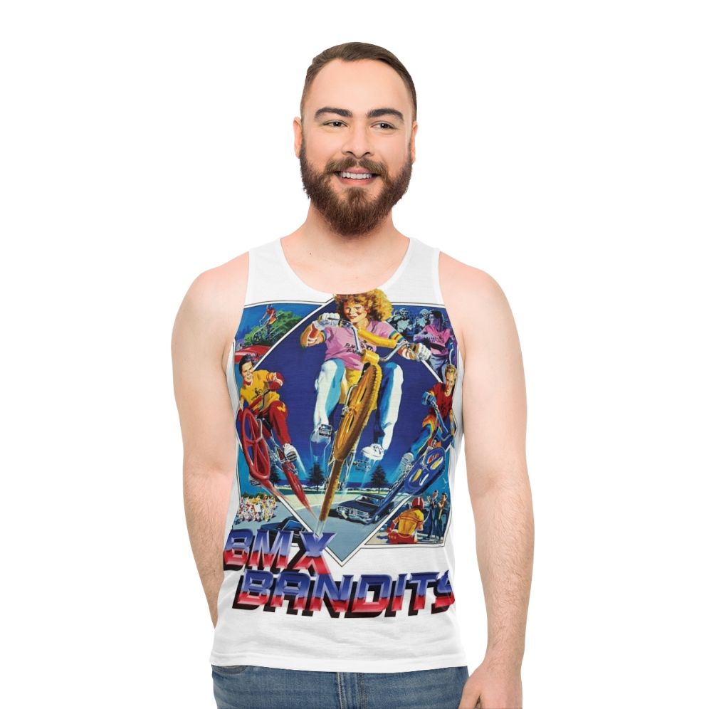 Retro 1980s BMX Bandits unisex tank top