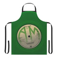 Retro 1980s music inspired humorous apron with 'Don't Care' design