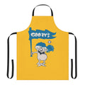 Retro 1980s punk rock inspired apron featuring Minneapolis hardcore music scene imagery