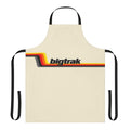 Stylized bibtrac toy apron from the 1980s, featuring the iconic retro design