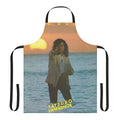 Retro 1980s apron featuring the album cover art of Tatsuro Yamashita's "Ride On Time"