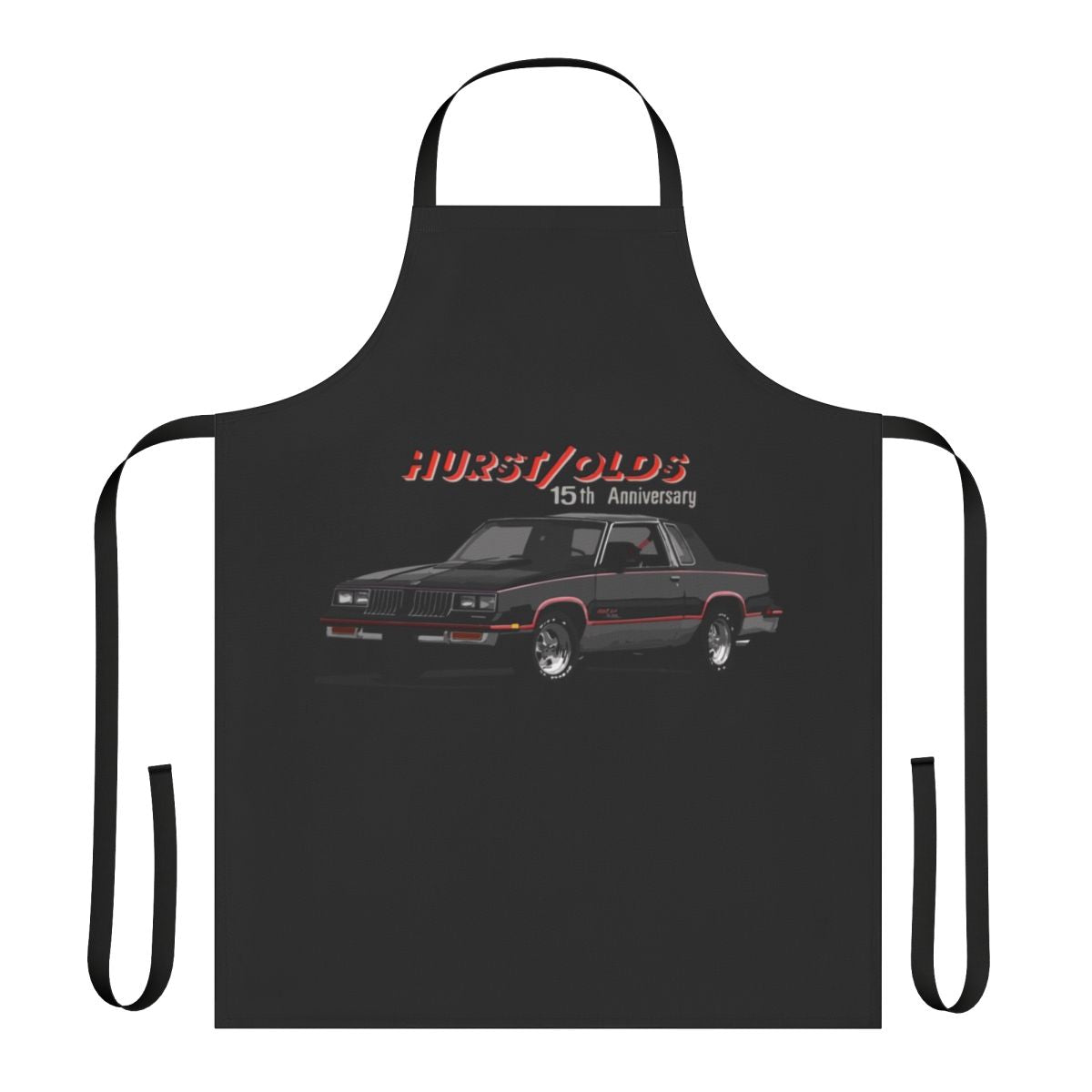 Vintage 1983 Oldsmobile Cutlass Hurst Edition apron - 1980s classic muscle car accessory