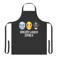 3 Ninjas Rocky Loves Emily Masks Apron with Retro Design