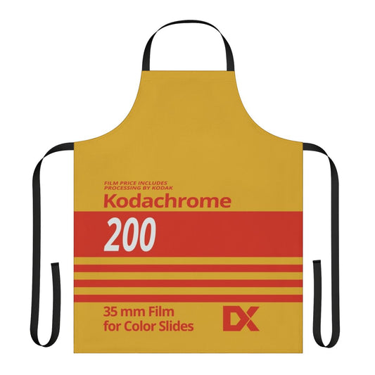 Retro 35mm Kodachrome film inspired apron with vintage photography elements