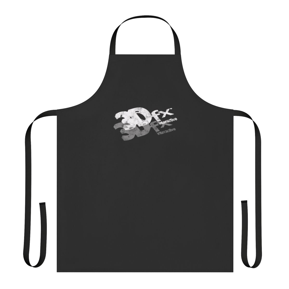 Retro-style apron featuring the iconic 3Dfx Voodoo graphics chip design