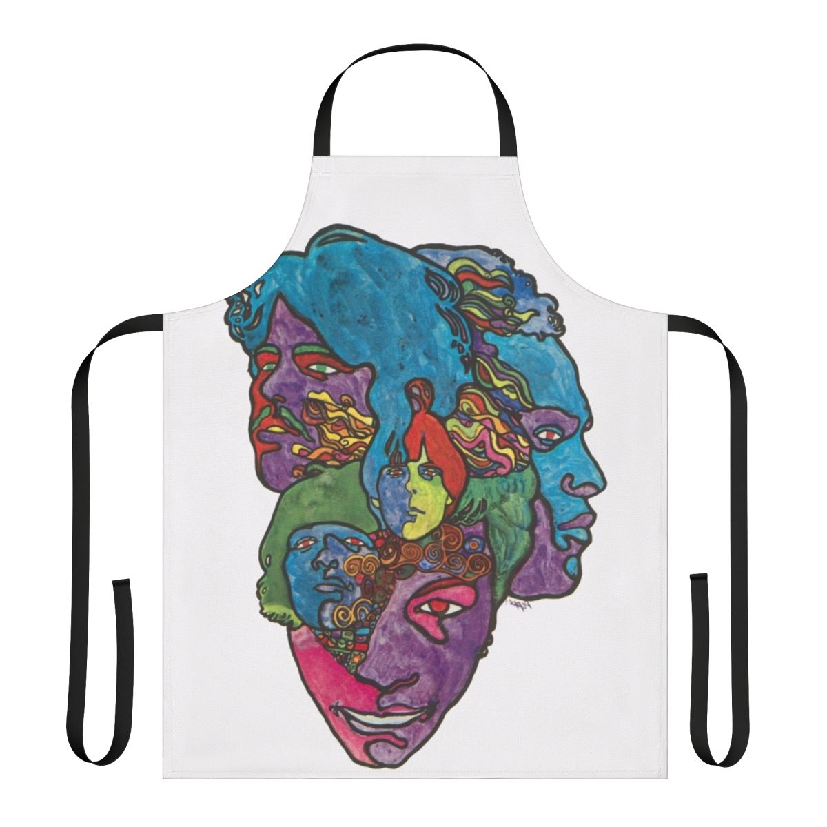 Retro 60s love band forever changes album apron